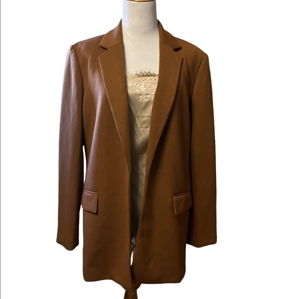Calvin Klein brown super comfy riding jacket, new with tags